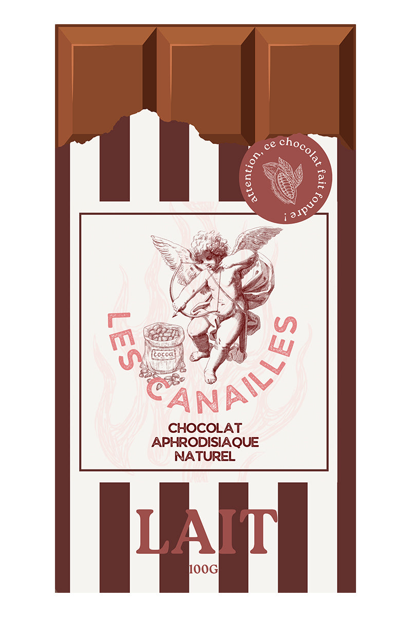 Chocolat Aphrodisiaque Lait 100g – Les Canailles (Artisanal Français)