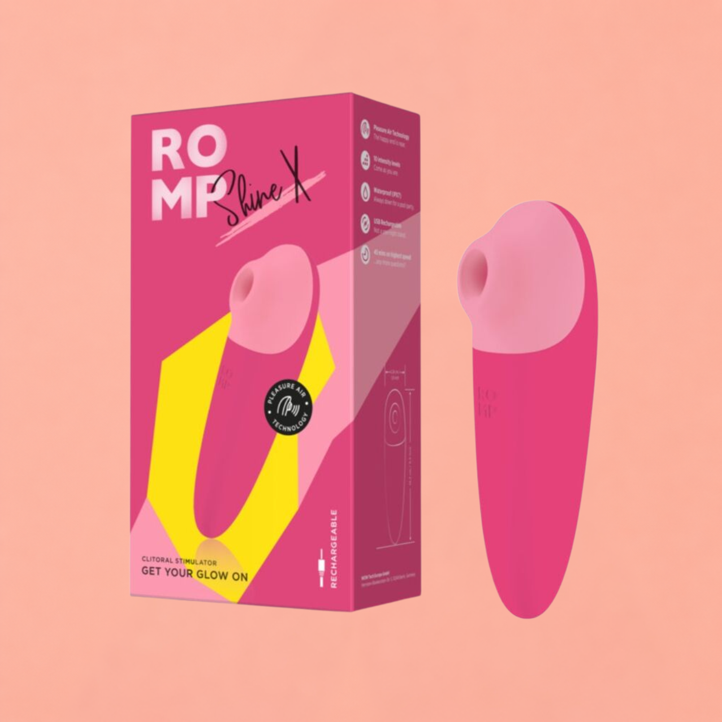 ROMP Shine X – Stimulateur Clitoridien Rose