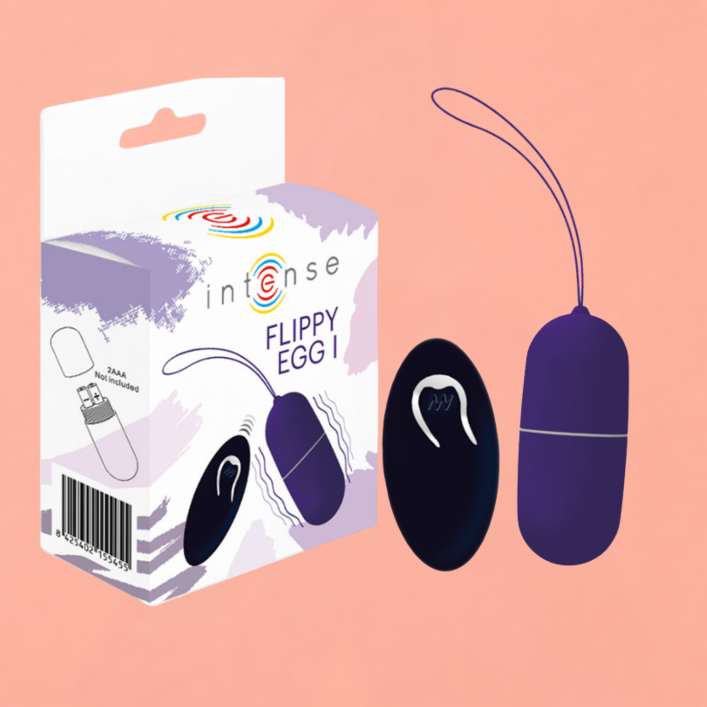INTENSE Flippy Egg I – Œuf Vibrant Télécommandé Violet