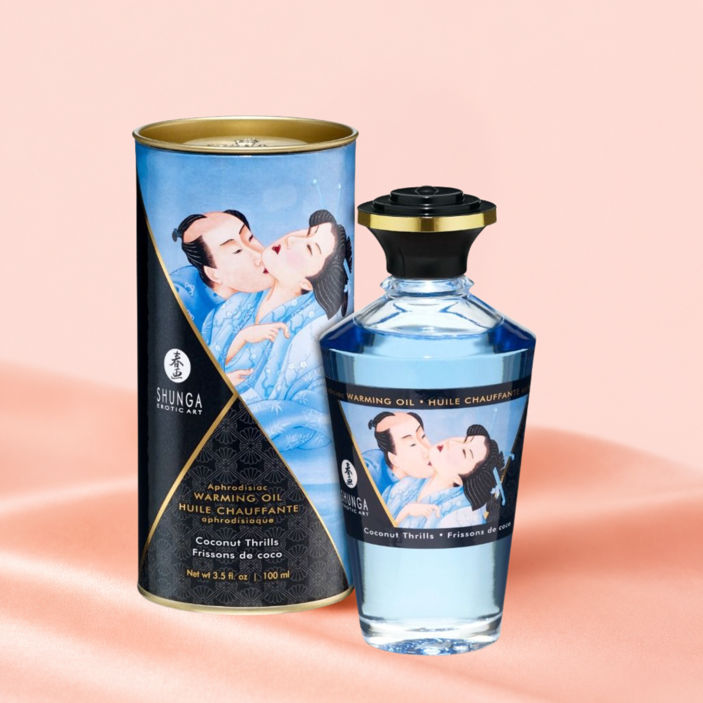 SHUNGA – Huile de Massage Effet Chaleur Noix de Coco 100 ml
