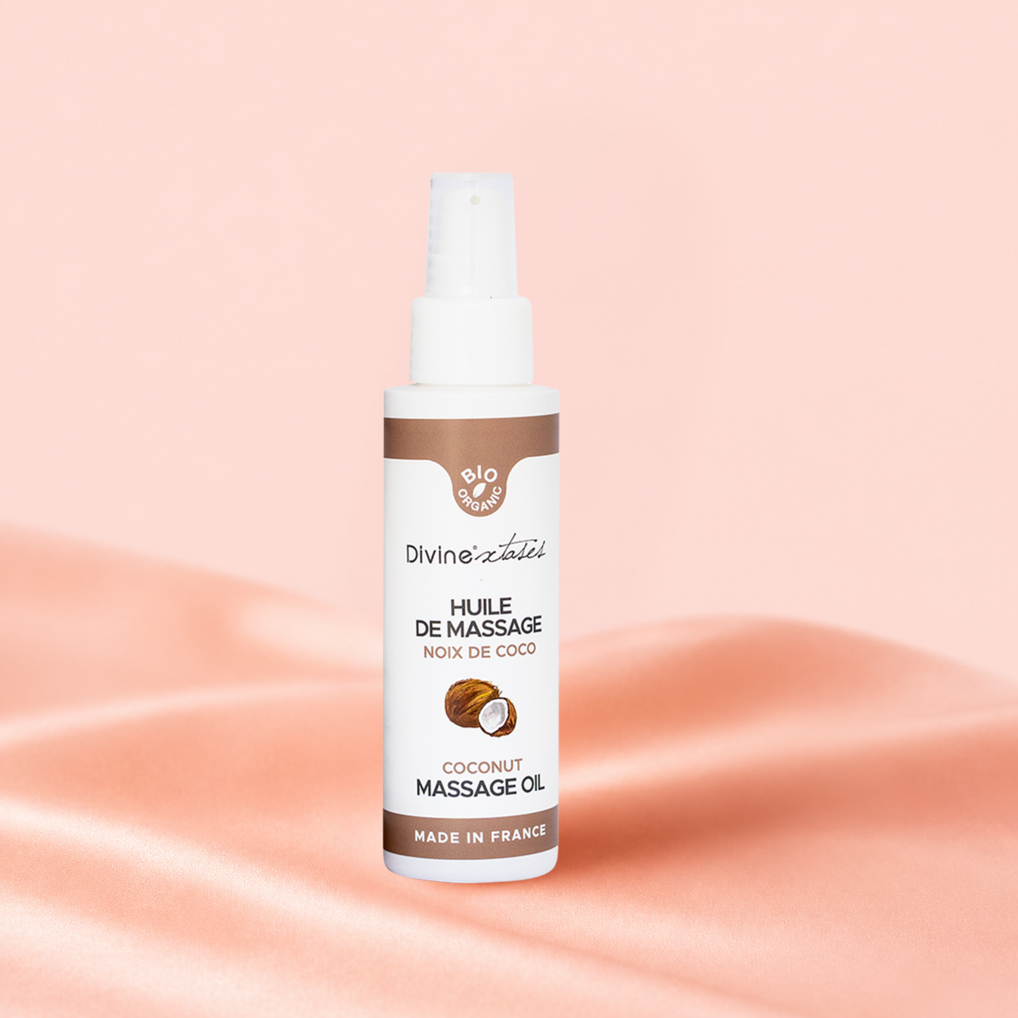 Huile de Massage Gourmande BIO – Noix de Coco