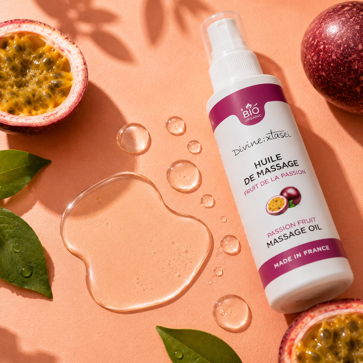 Huile de Massage BIO – Fruit de la Passion