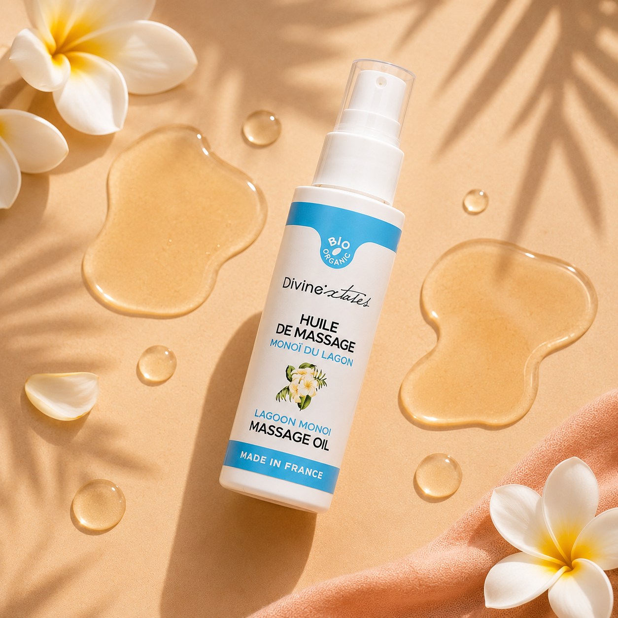 Huile de Massage BIO – Monoï