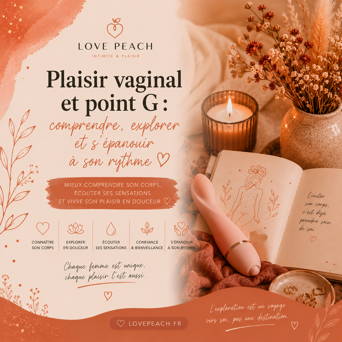 Plaisir vaginal et point G : comprendre, explorer et s'épanouir à son rythme