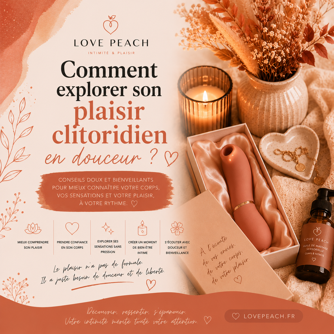 Comment explorer son plaisir clitoridien en douceur ?