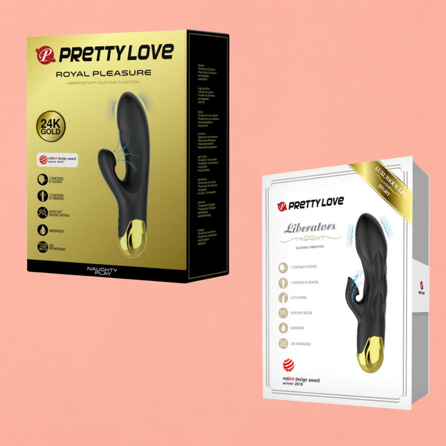 Pretty Love Naughty – Stimulateur Double Fonction Vibration & Aspiration Rechargeable