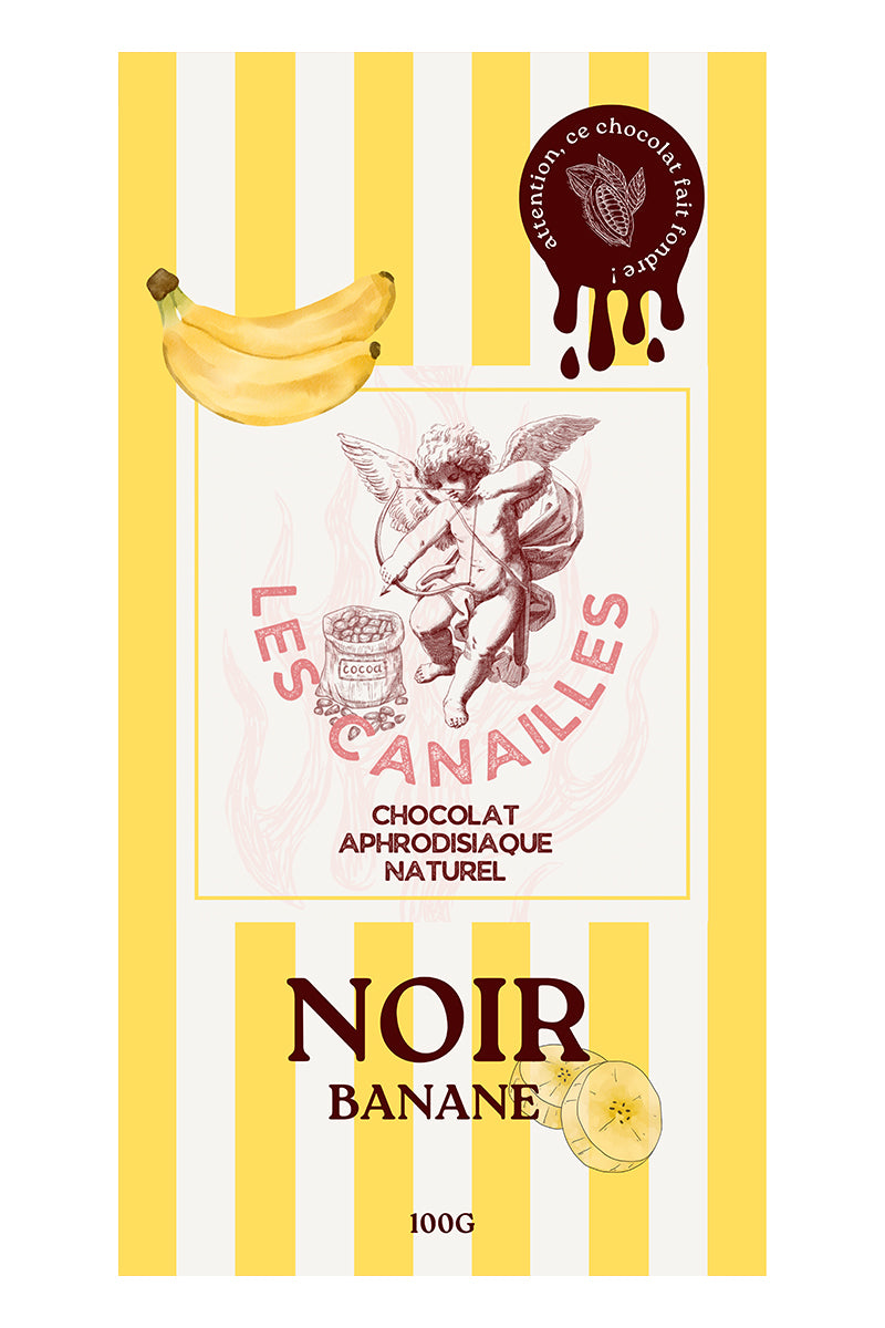 Chocolat Noir Banane Aphrodisiaque 100g – Les Canailles (Artisanal Français)