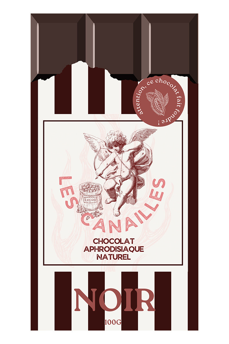 Chocolat Noir Aphrodisiaque Naturel 100g – Les Canailles (Artisanal Français)