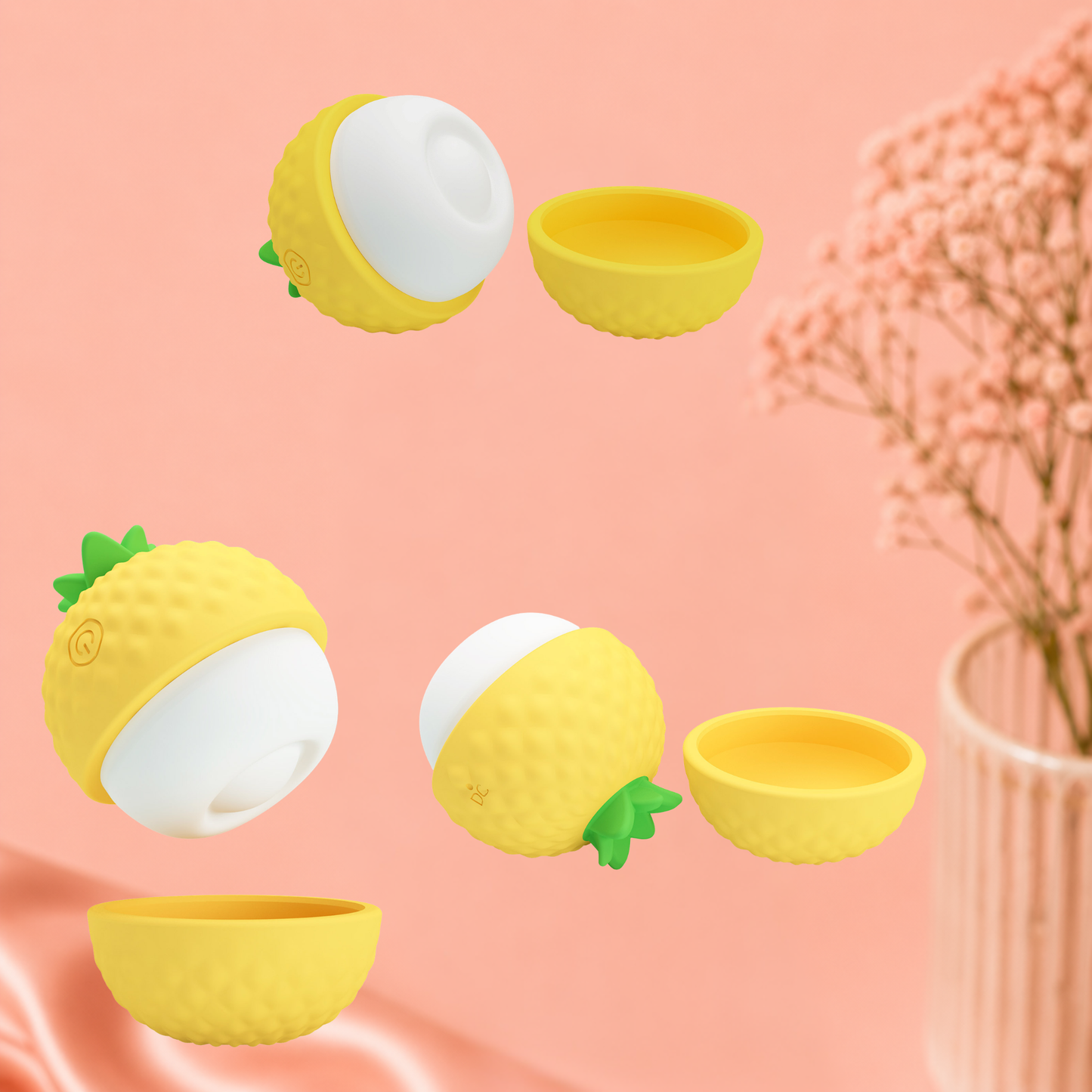 Stimulateur Clitoridien Ananas – 12 Modes de Tapotement