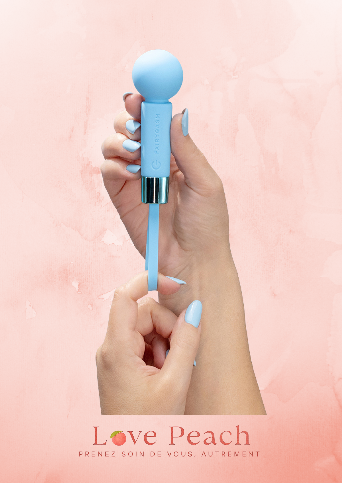 Mini vibro rechargeable Pearlstasy bleu - FairyGasm