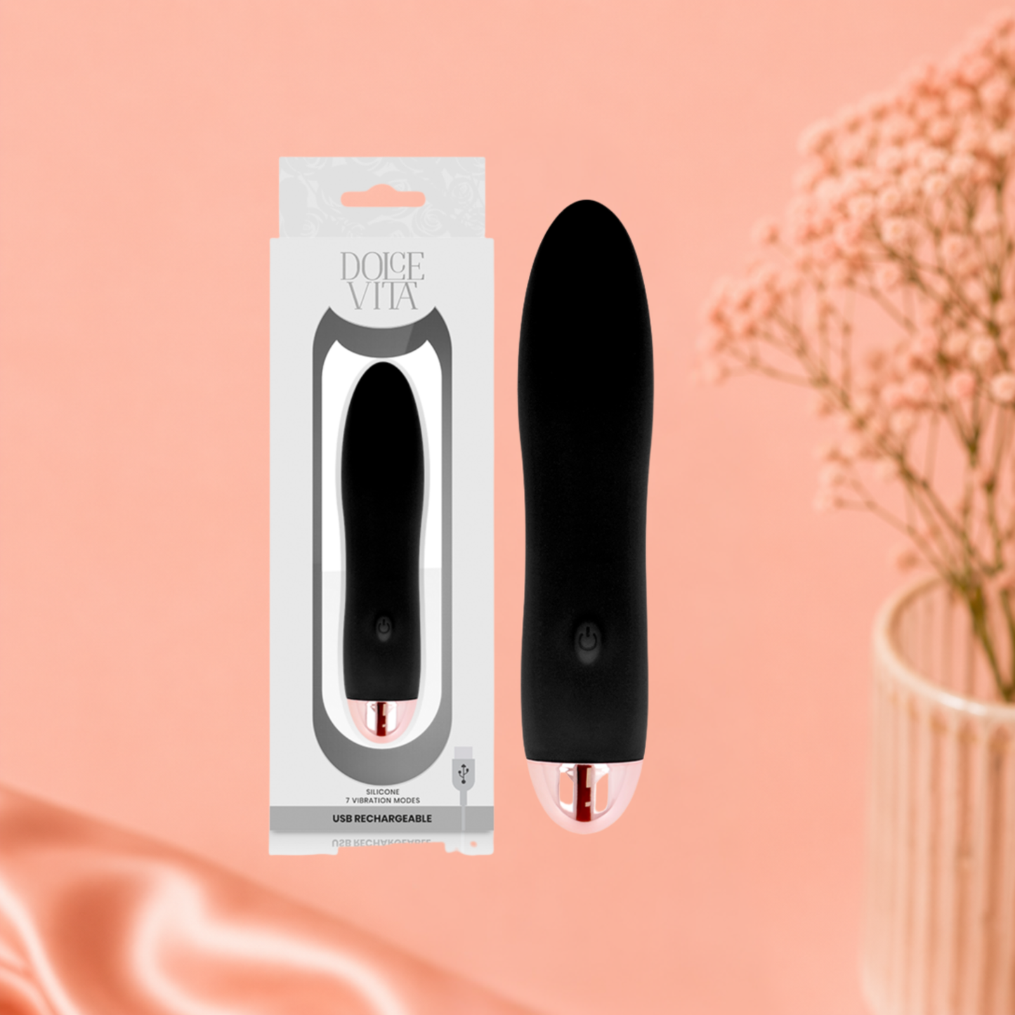 Dolce Vita Quatre Noir – Vibrateur Rechargeable