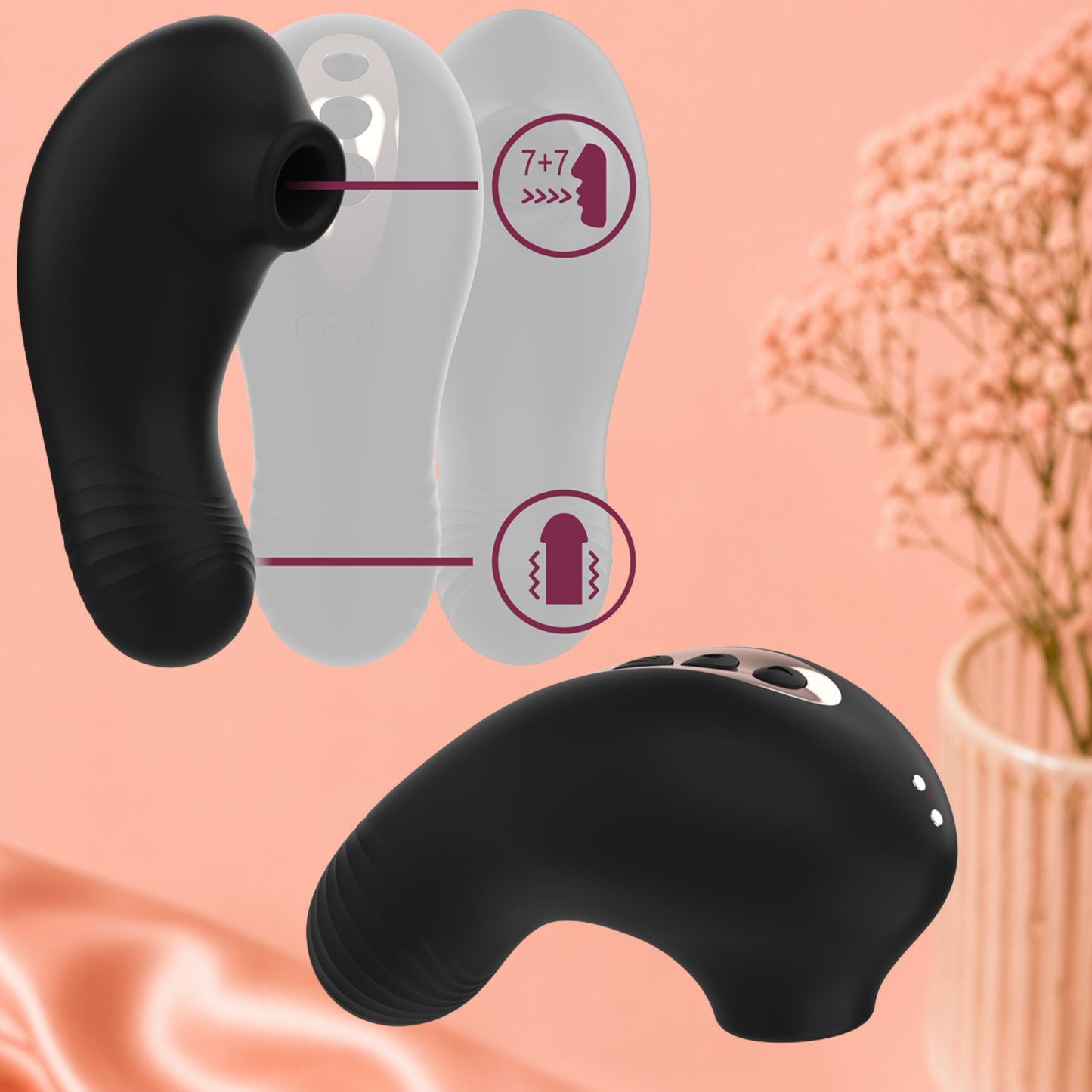 RITHUAL Shushu Pro – Stimulateur Clitoridien Noir