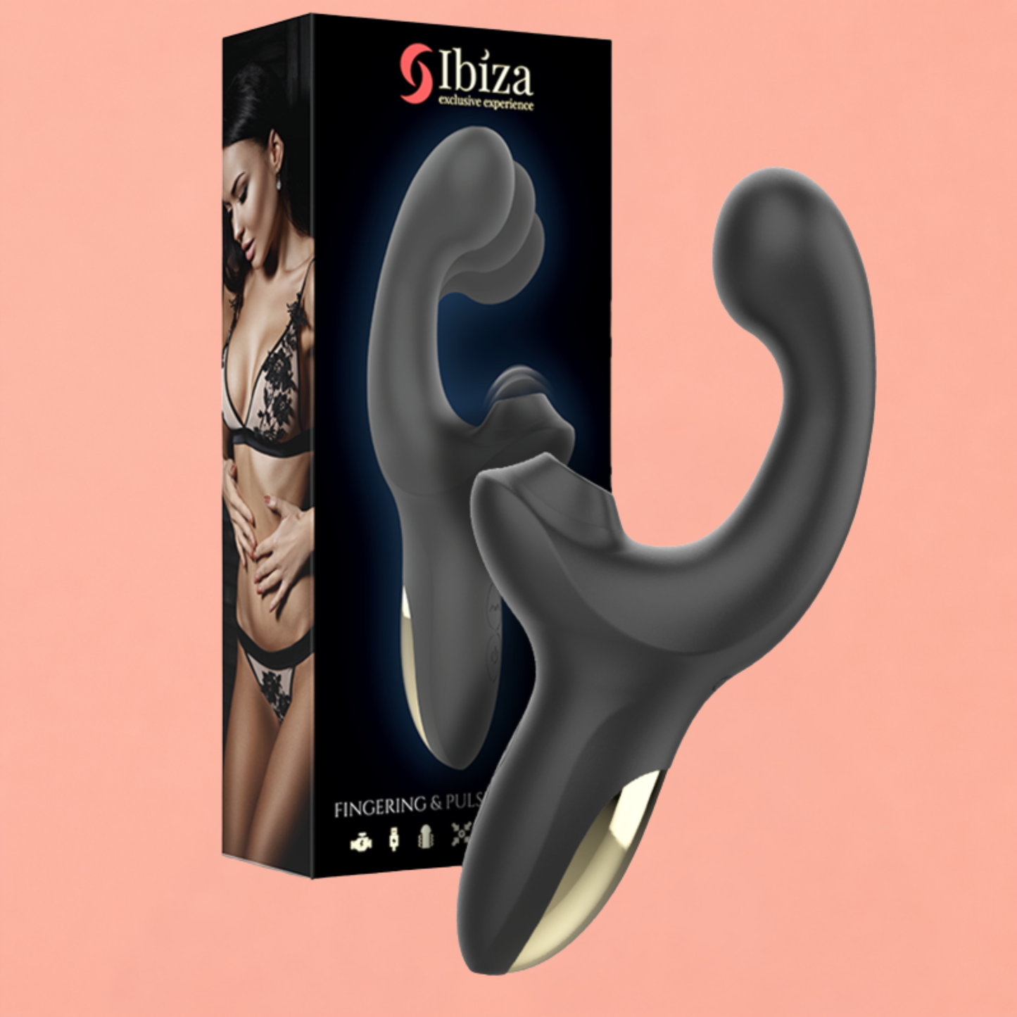 IBIZA™ – Vibrateur à Ondes & Double Stimulation