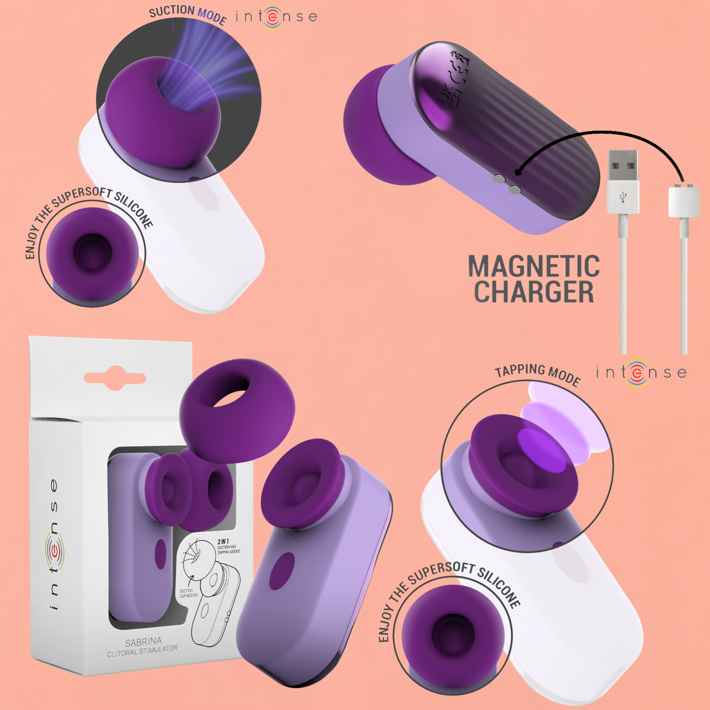 INTENSE – Stimulateur de Clitoris Sabrina violet