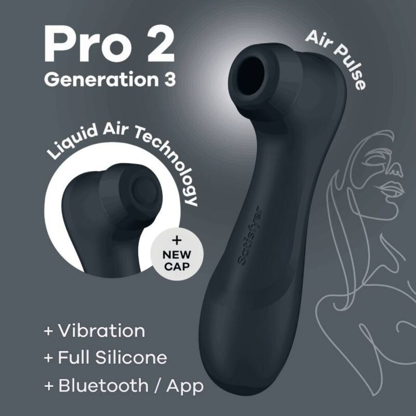 Satisfyer Pro 2 Génération 3 Connect Noir