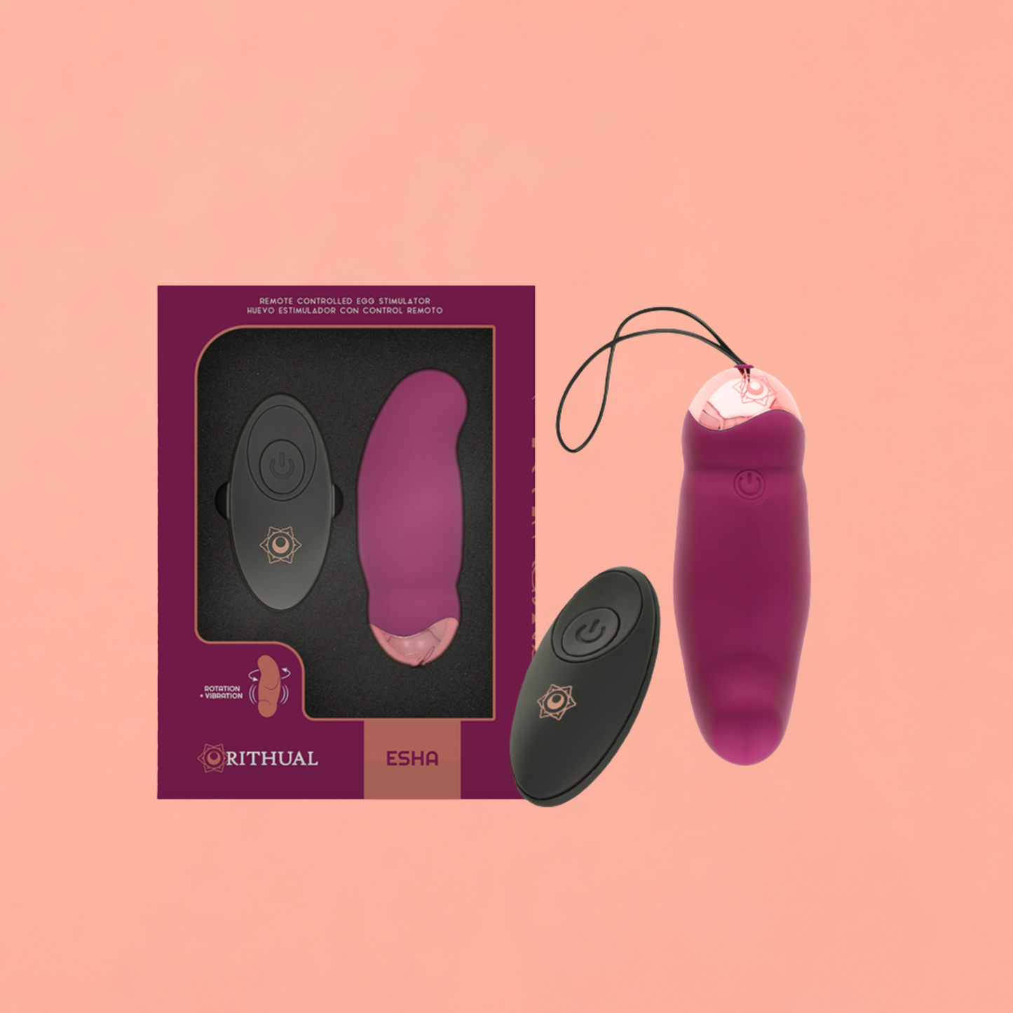RITHUAL ESHA EGG – Œuf Vibrant Télécommandé Rotation & Vibration