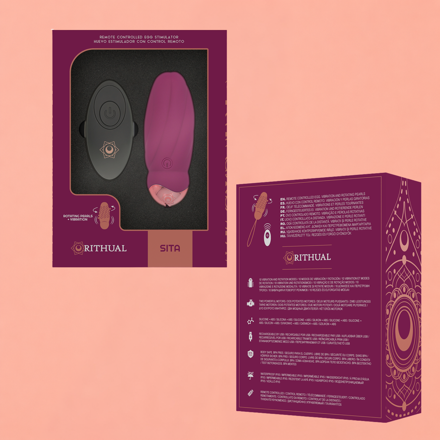 RITHUAL SITA EGG – Œuf Vibrant Télécommandé Rotation & Vibrations