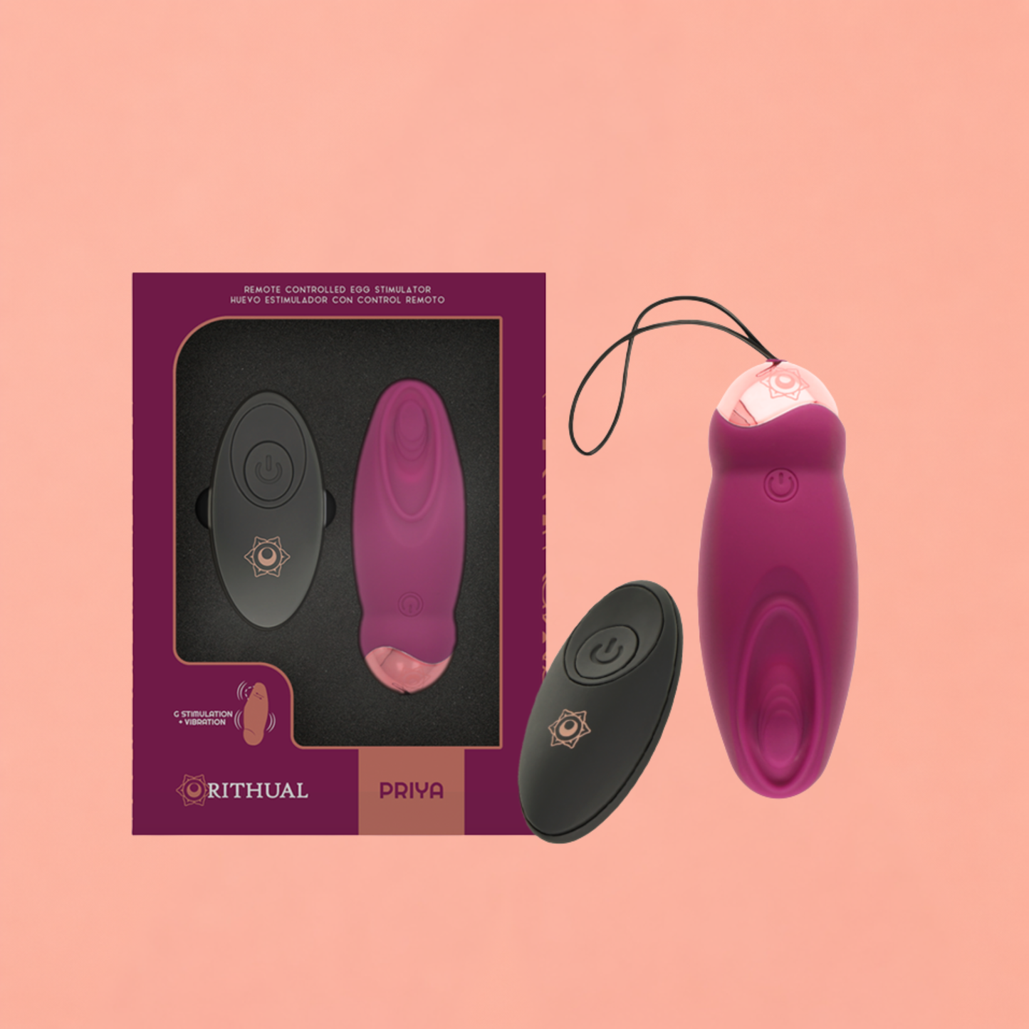 RITHUAL PRIYA EGG – Œuf Vibrant Télécommandé Point G & Vibrations