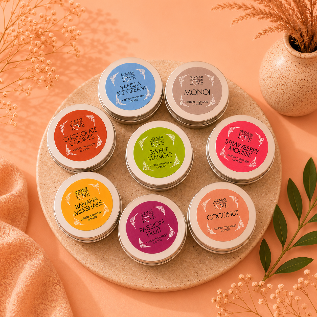 Bougie de Massage Gourmande Love Peach