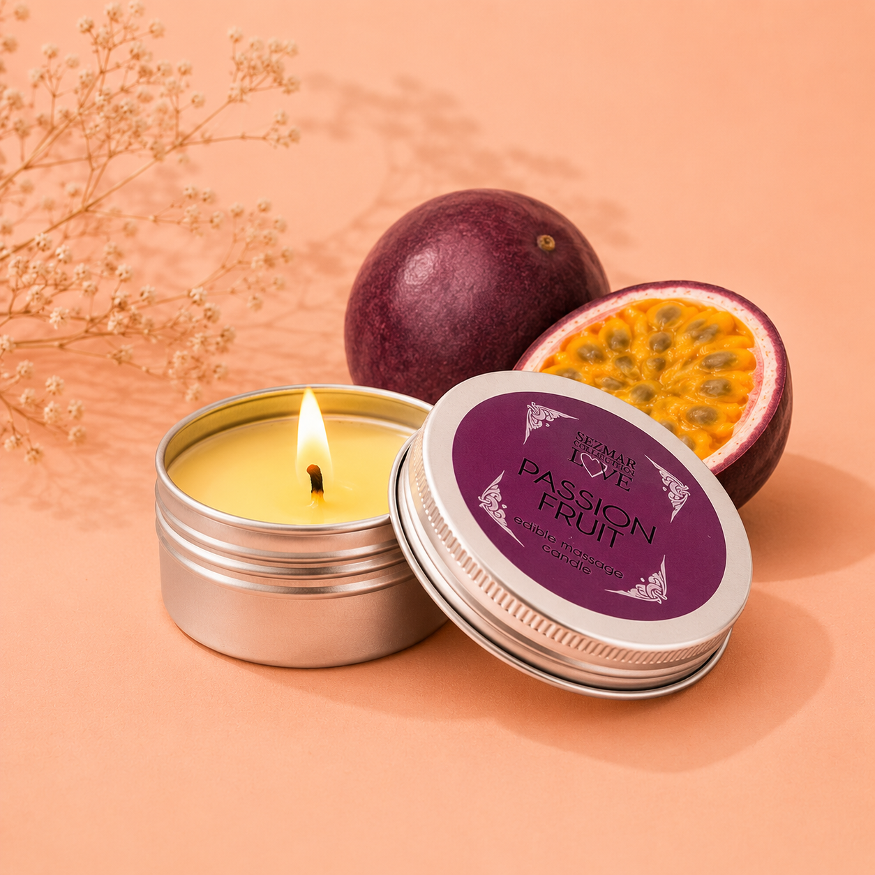 Bougie de Massage Gourmande Love Peach