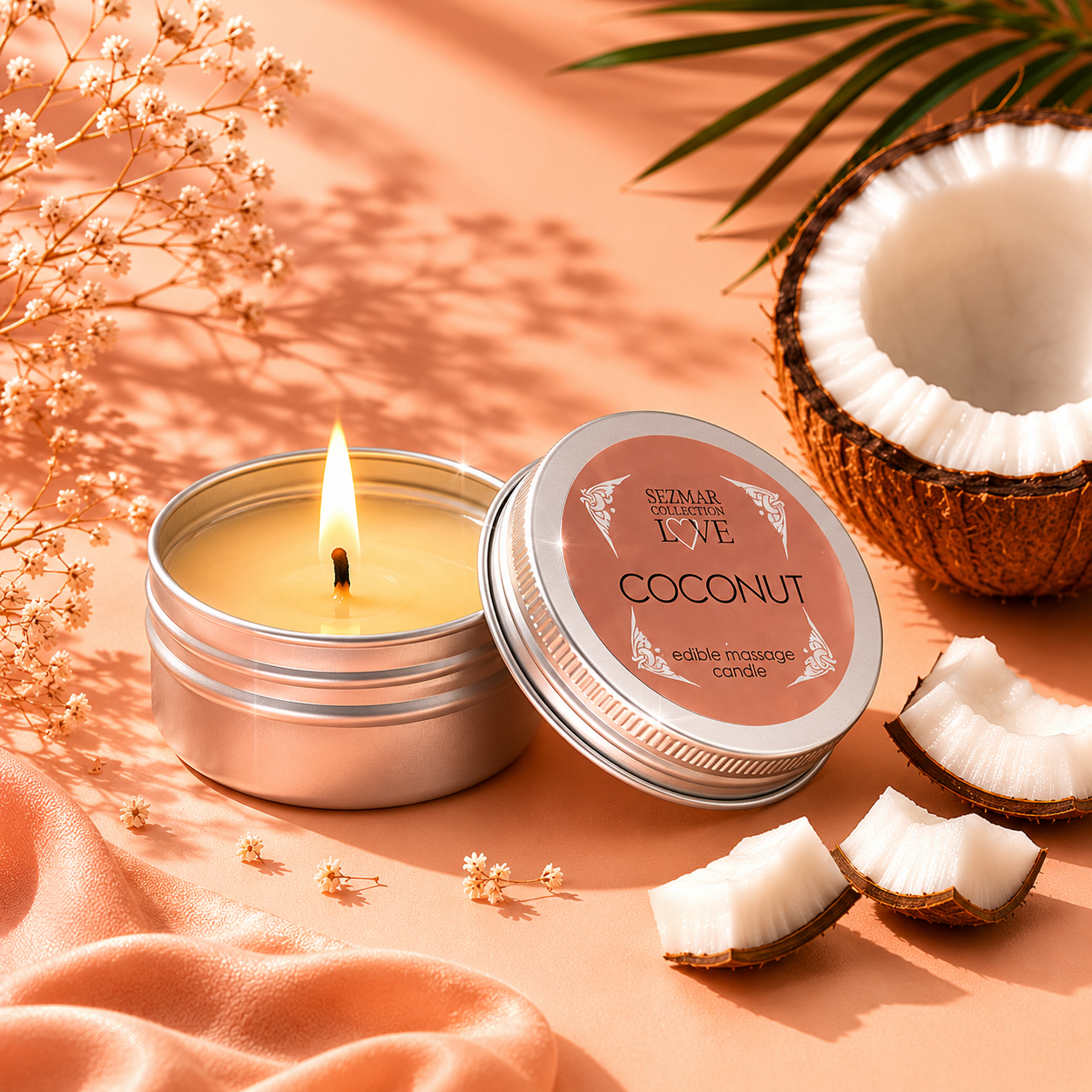 Bougie de Massage Gourmande Love Peach