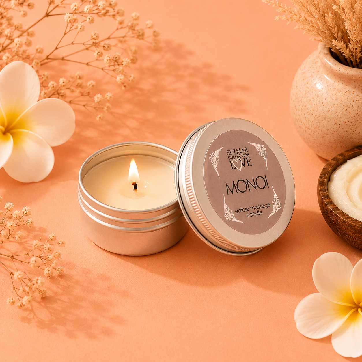 Bougie de Massage Gourmande Love Peach