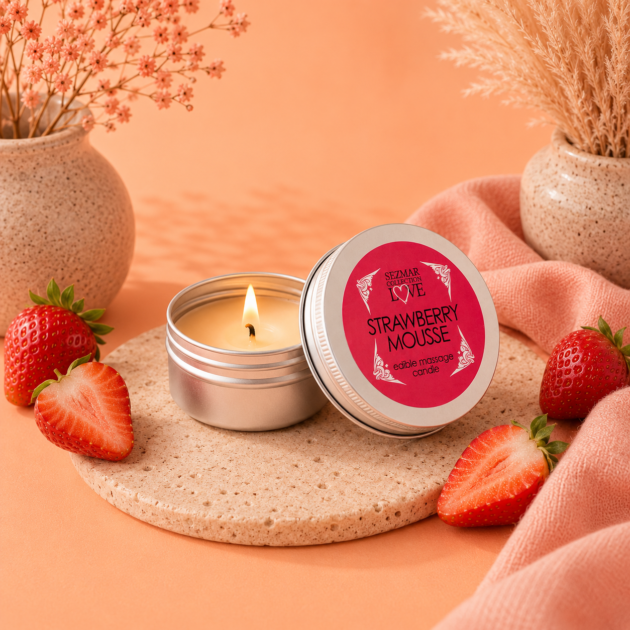Bougie de Massage Gourmande Love Peach