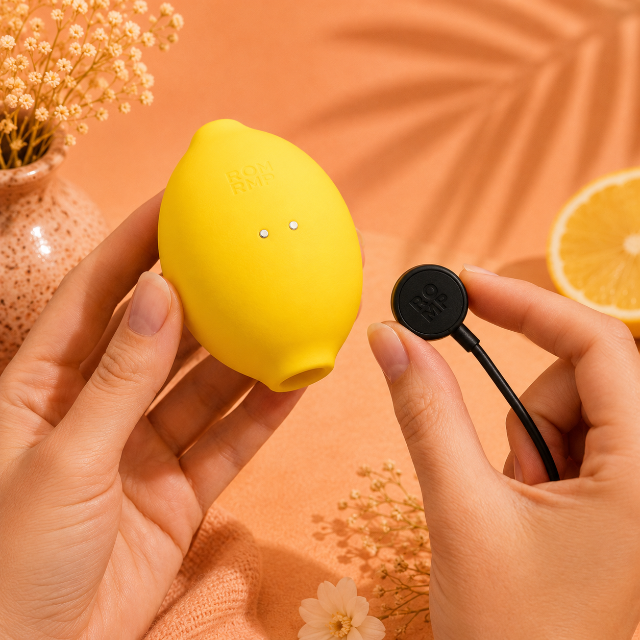 ROMP Lemon Crush – Stimulateur Clitoridien à Succion Jaune Rechargeable
