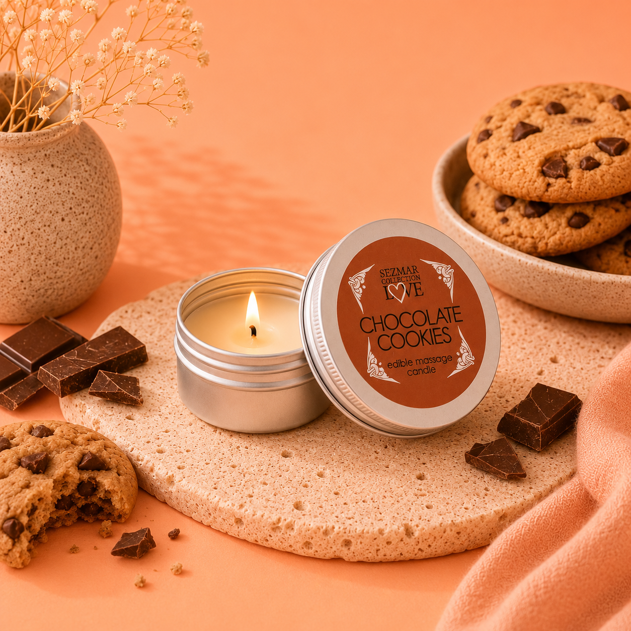Bougie de Massage Gourmande Love Peach