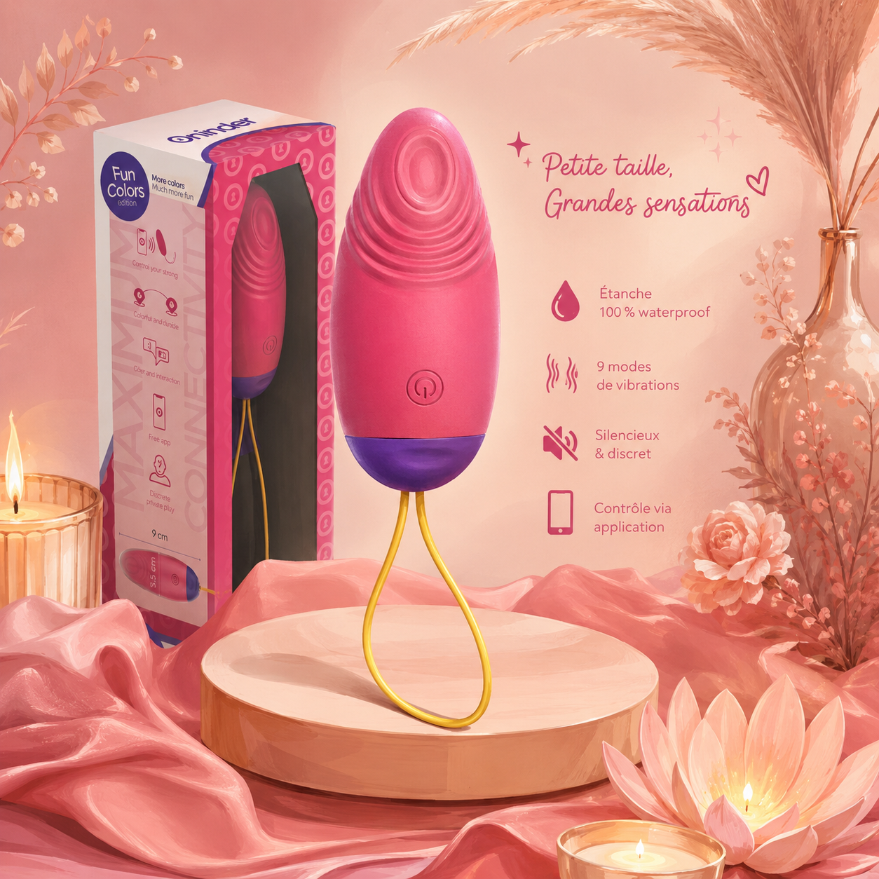 ONINDER CUTE œuf vibrant