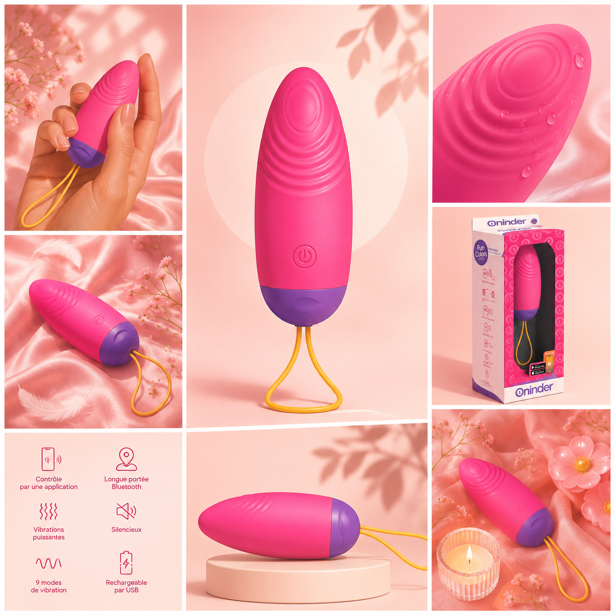ONINDER CUTE œuf vibrant