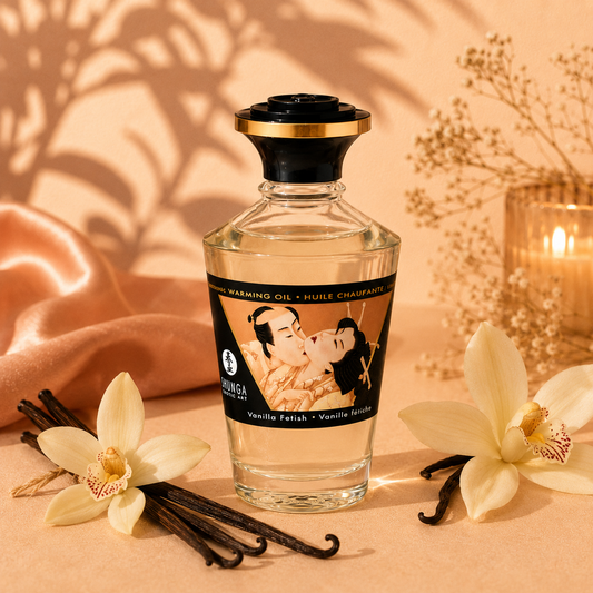 SHUNGA – Huile de Massage Effet Chaleur Vanille 100 ml