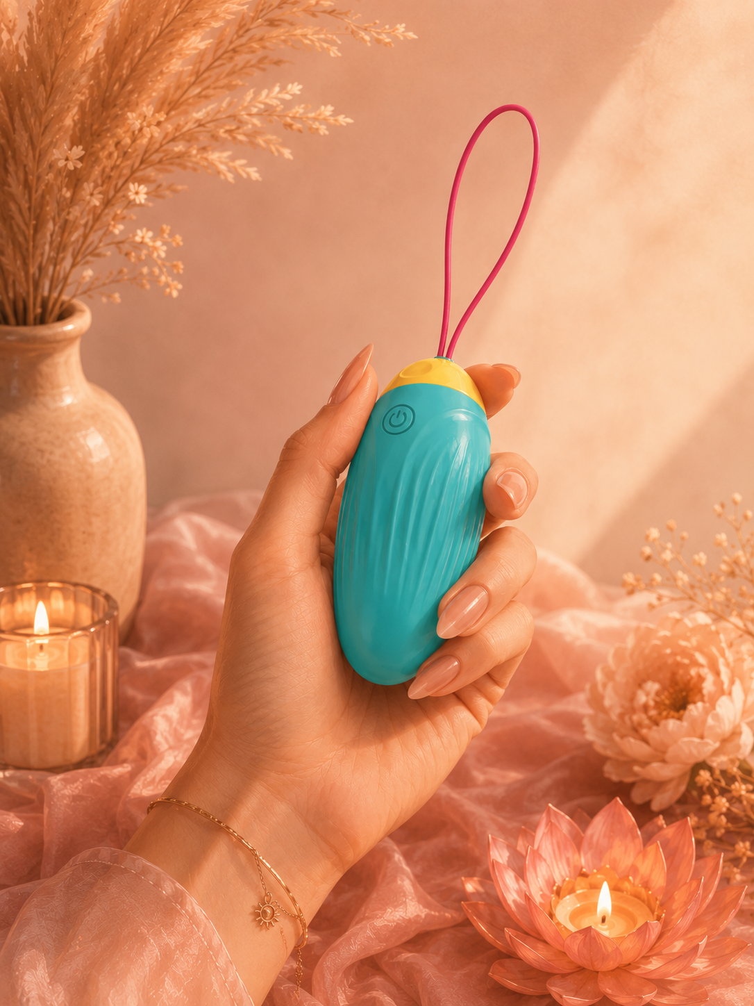 ONINDER CUTE – Œuf Vibrant Connecté à Perles Rotatives