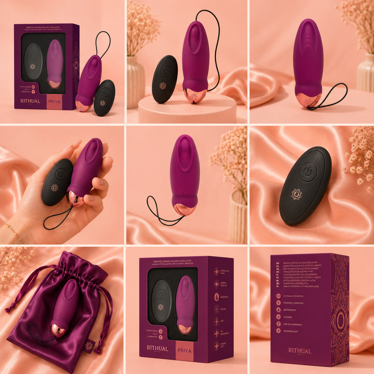 RITHUAL PRIYA EGG – Œuf Vibrant Télécommandé