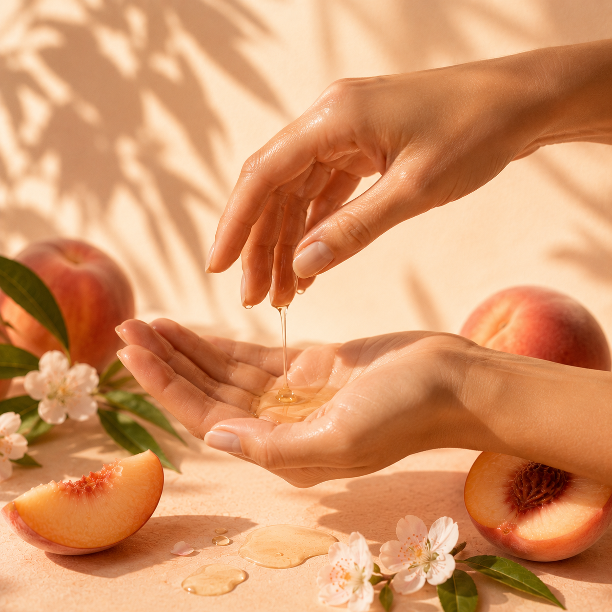 Huile de Massage BIO – Pêche Blanche