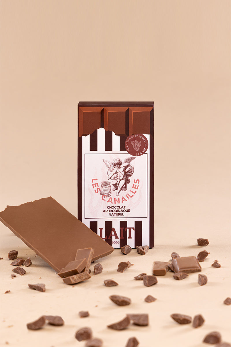 Chocolat Aphrodisiaque Lait 100g – Les Canailles (Artisanal Français)