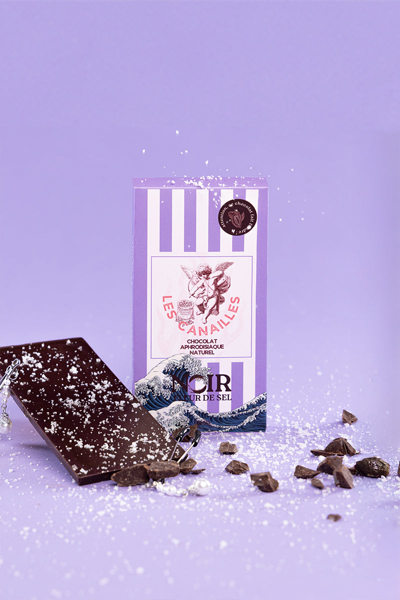 Chocolat Noir Aphrodisiaque Fleur de Sel 100g – Les Canailles (Artisanal Français)