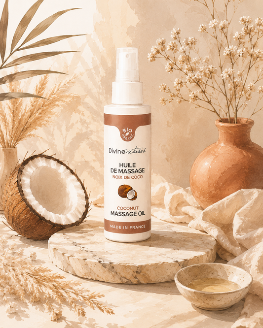 Huile de Massage BIO – Noix de Coco
