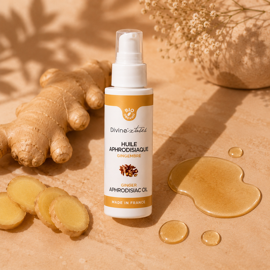 Huile de Massage BIO – Gingembre & Ylang-Ylang