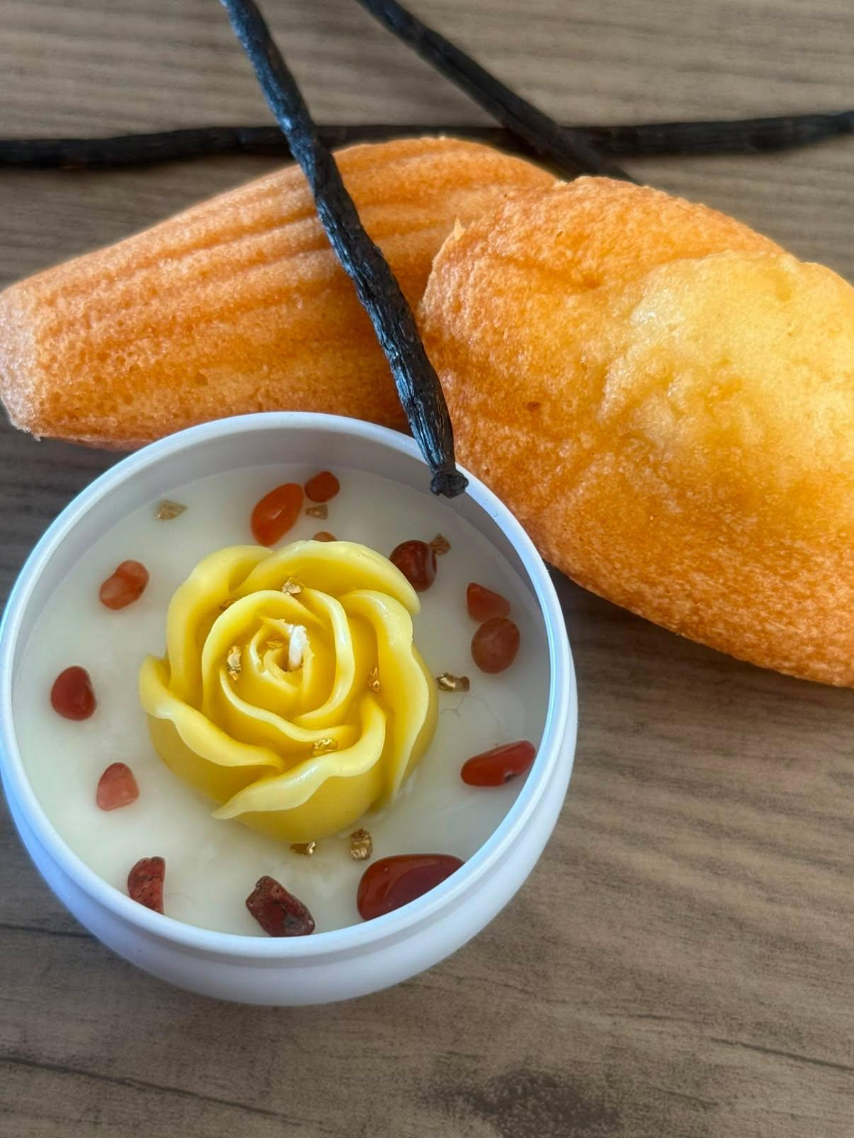 Sweet Délice – Bougie artisanale Madeleine Gourmande | Love Peach × Maze Créations